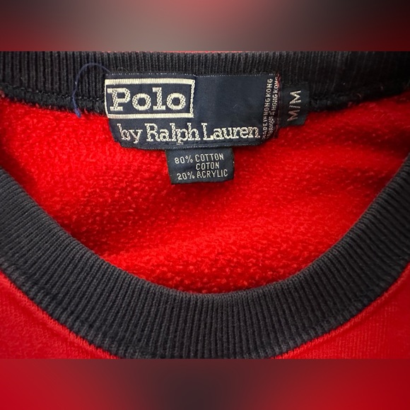 Polo by Ralph Lauren 1990s men’s classic logo sweat top - Picture 2 of 3